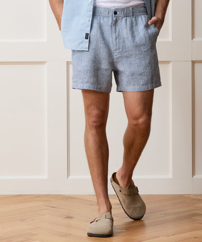 Todd Snyder 5" Linen Beachcomber Short in Navy Navy