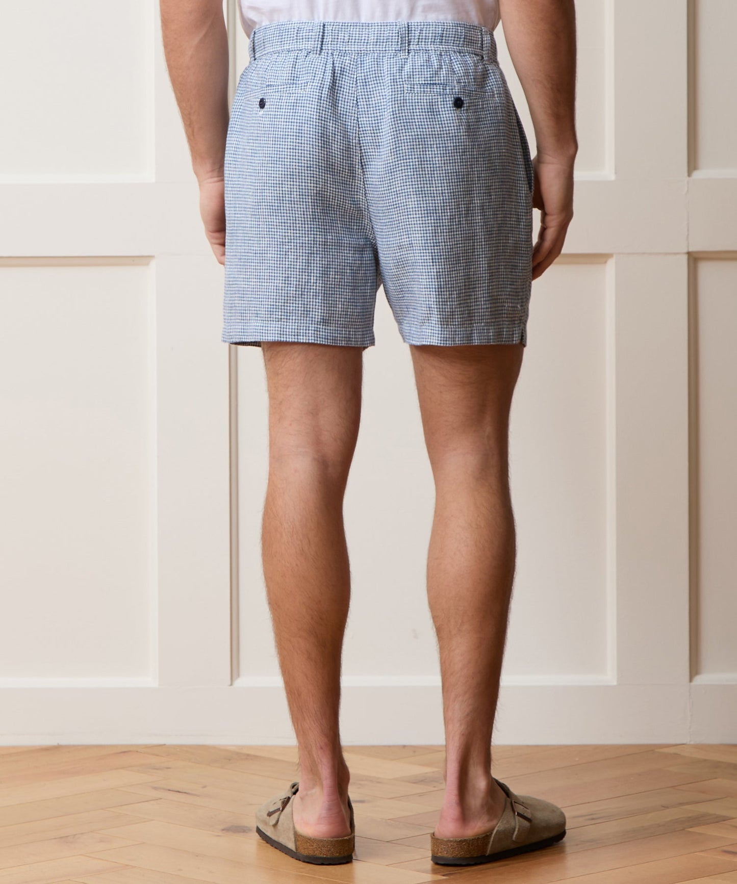 Todd Snyder 5" Linen Beachcomber Short in Navy Navy