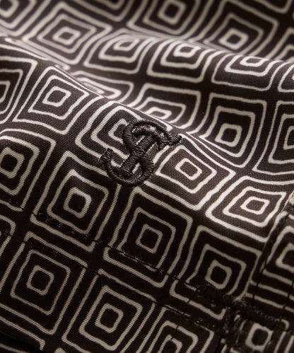 Todd Snyder 5" Montauk Swim Trunk in Brown Geo Brown