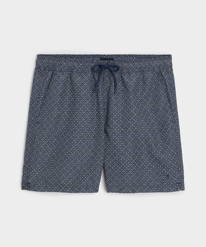 Todd Snyder 5" Montauk Swim Trunk in Blue Blue