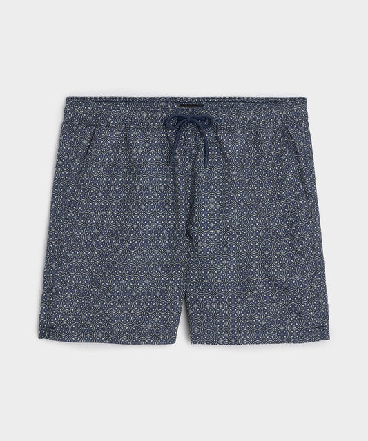 Todd Snyder 5" Montauk Swim Trunk in Blue Blue