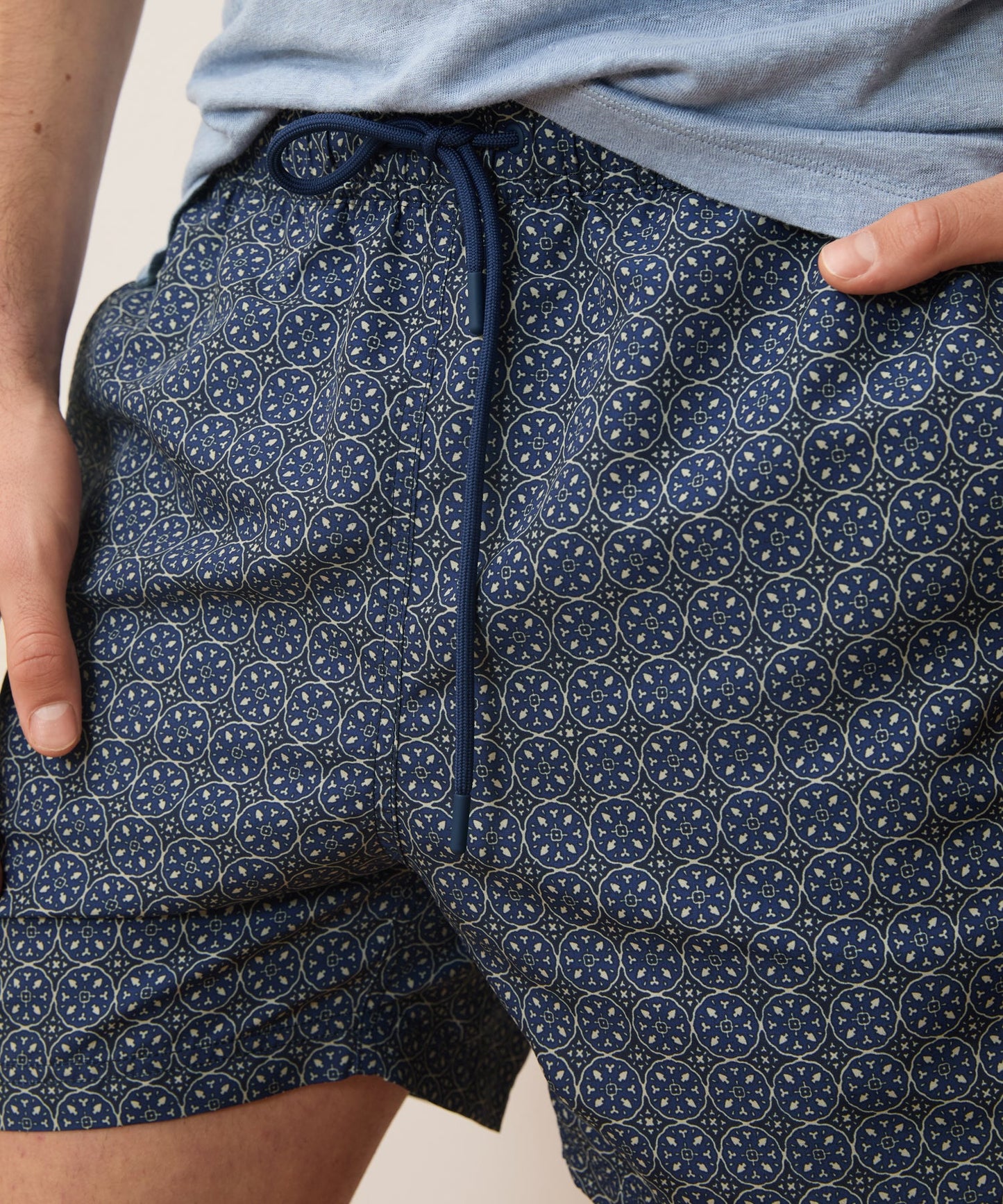 Todd Snyder 5" Montauk Swim Trunk in Blue Blue