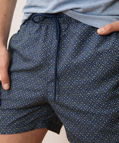Todd Snyder 5" Montauk Swim Trunk in Blue Blue