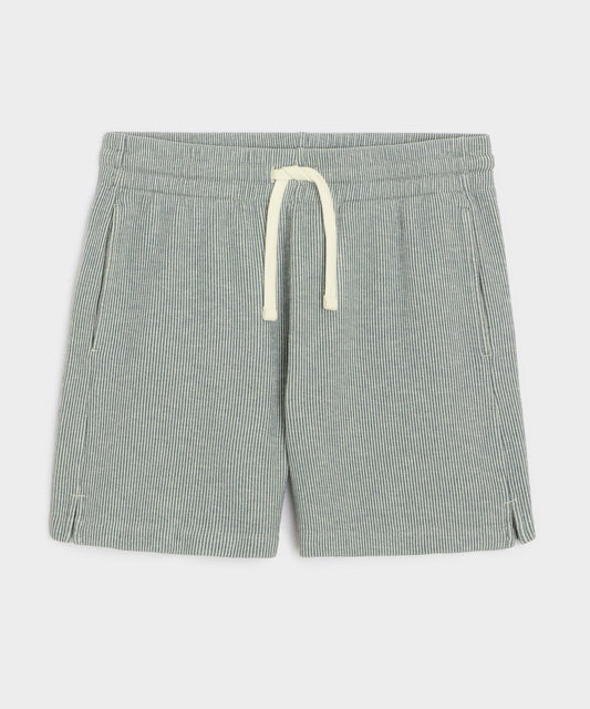 Todd Snyder 6" Striped Cotton Short in Faded Jade Stripe Faded Jade