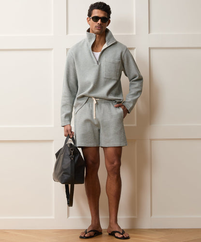 Todd Snyder 6" Striped Cotton Short in Faded Jade Stripe Faded Jade