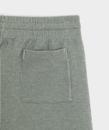 Todd Snyder 6" Striped Cotton Short in Faded Jade Stripe Faded Jade