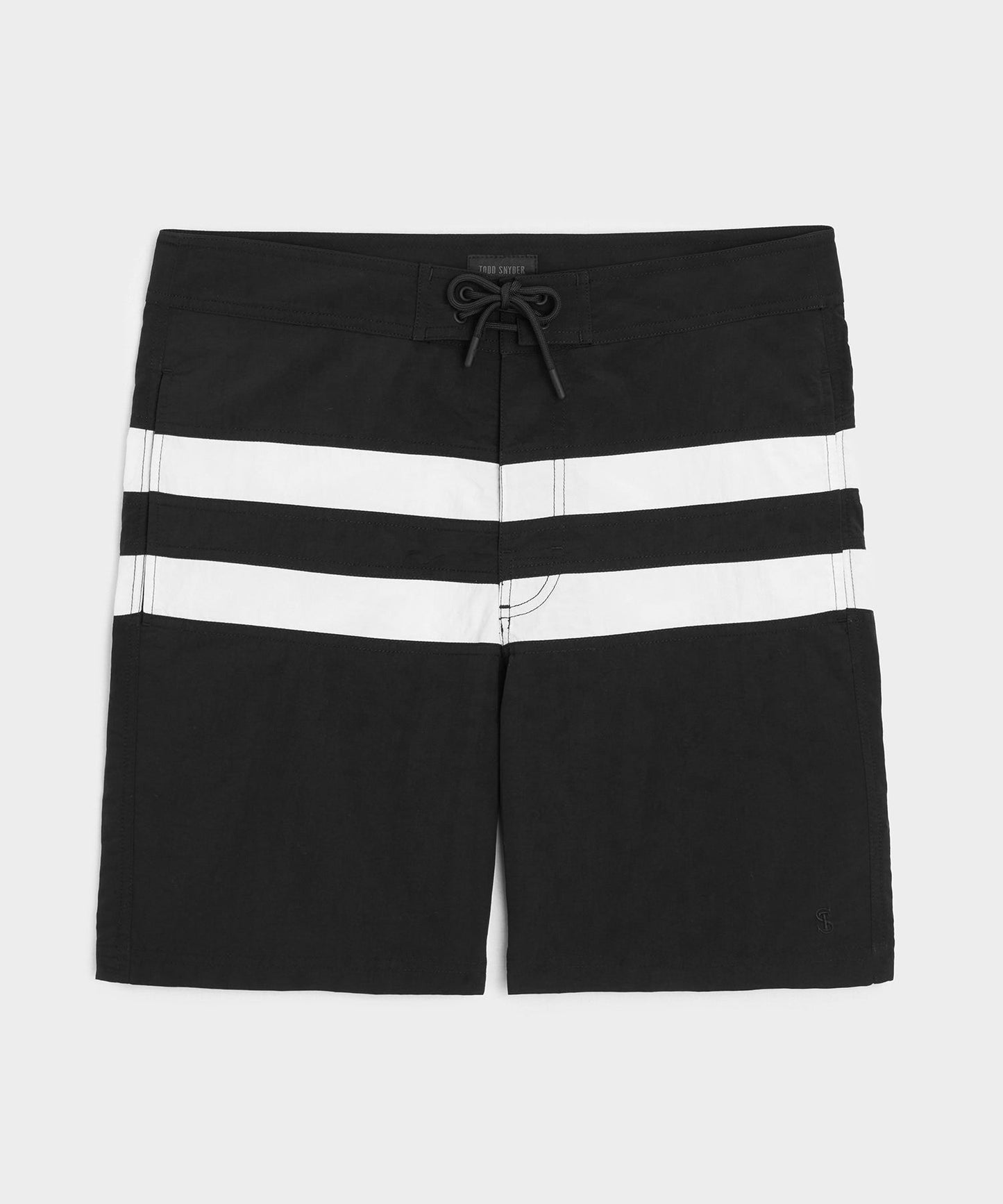 Todd Snyder 7" Boardshort in Black Black