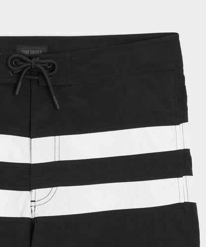 Todd Snyder 7" Boardshort in Black Black