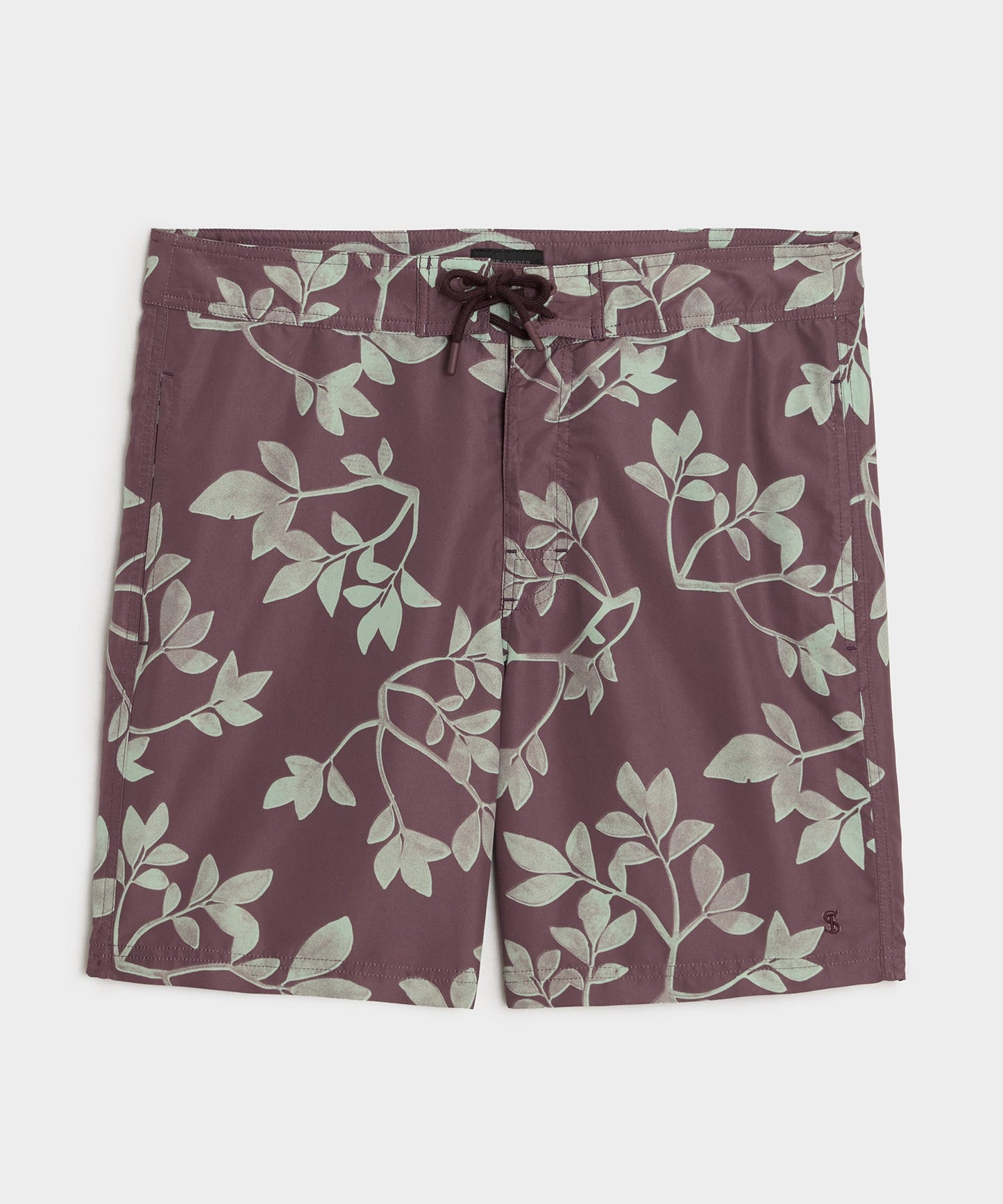 Todd Snyder 7" Boardshort in Burgundy Burgundy