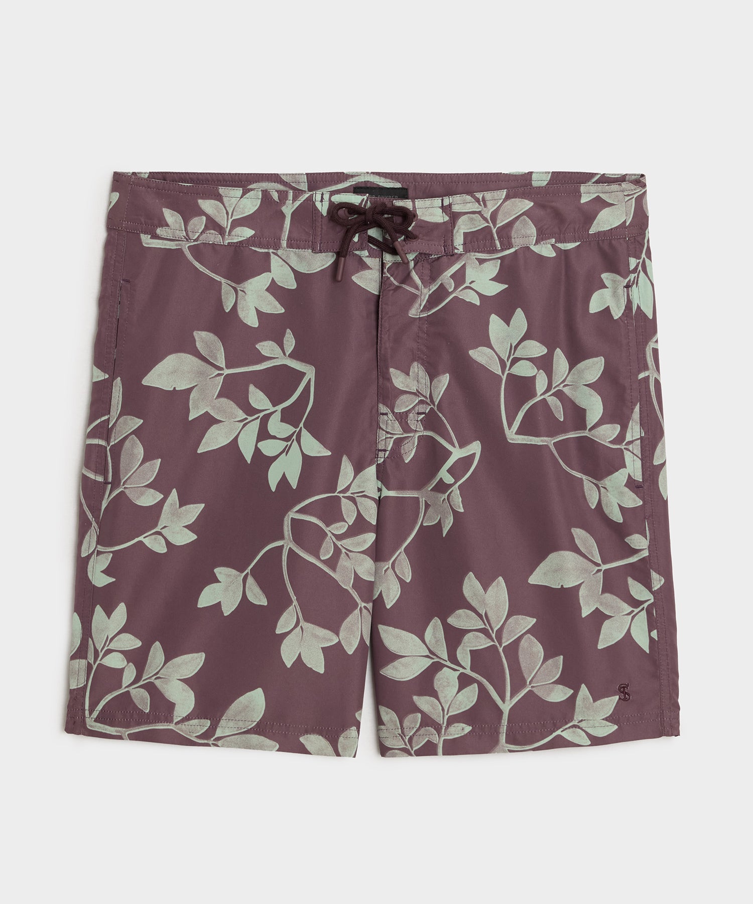 Todd Snyder 7" Boardshort in Burgundy Burgundy