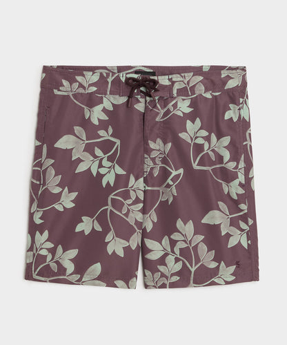 Todd Snyder 7" Boardshort in Burgundy Burgundy