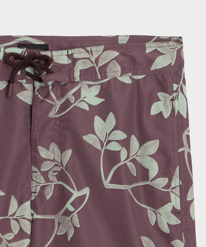 Todd Snyder 7" Boardshort in Burgundy Burgundy
