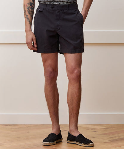 Todd Snyder 7" Chino Hudson Short in Black Black