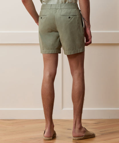 Todd Snyder 7" Chino Hudson Short in Green Sage Green Sage