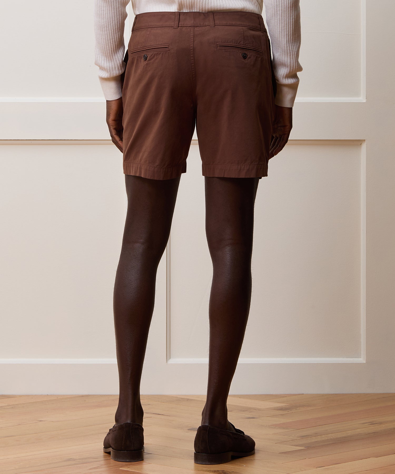 Todd Snyder 7" Chino Hudson Short in Brown Cigar