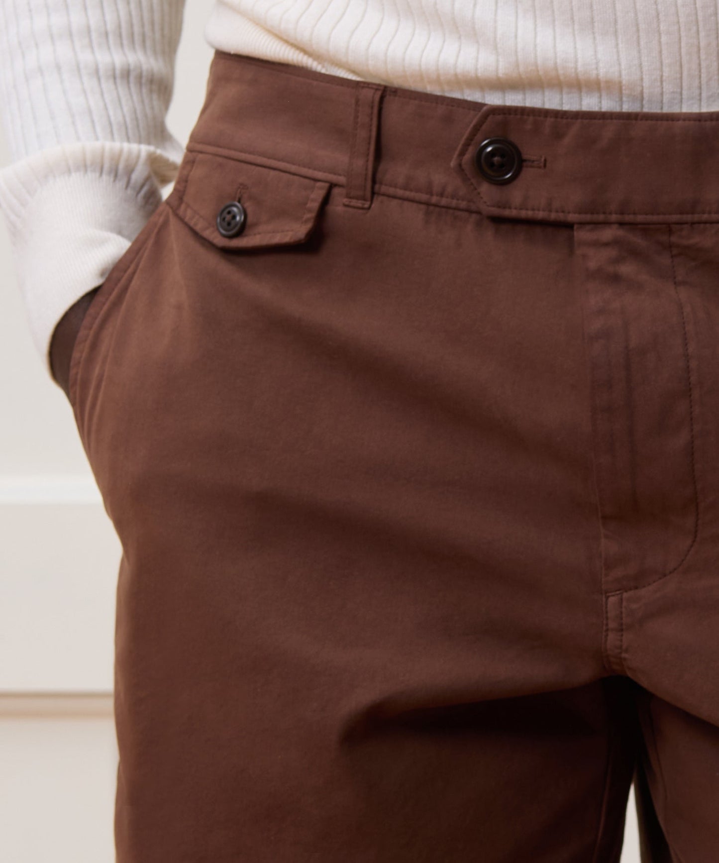 Todd Snyder 7" Chino Hudson Short in Brown Cigar