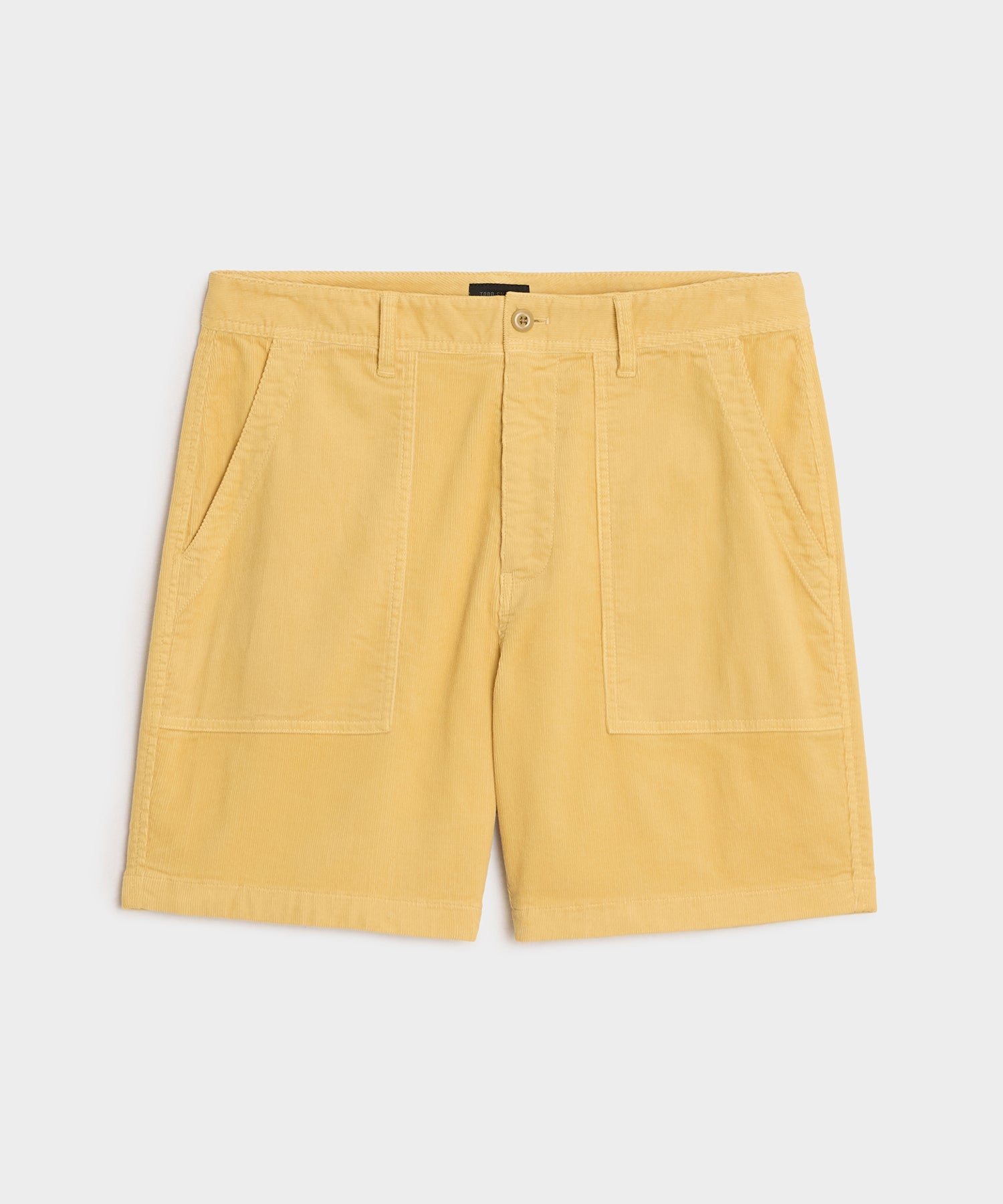 Todd Snyder 7" Corduroy Camp Short in Craspedia Craspedia