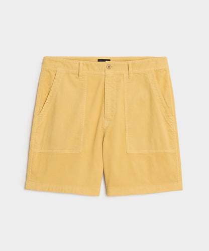 Todd Snyder 7" Corduroy Camp Short in Craspedia Craspedia