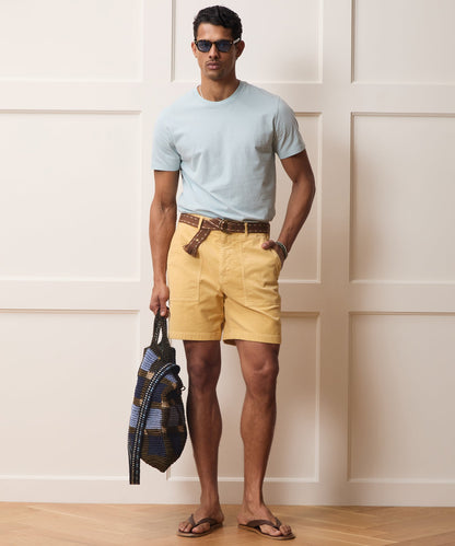 Todd Snyder 7" Corduroy Camp Short in Craspedia Craspedia