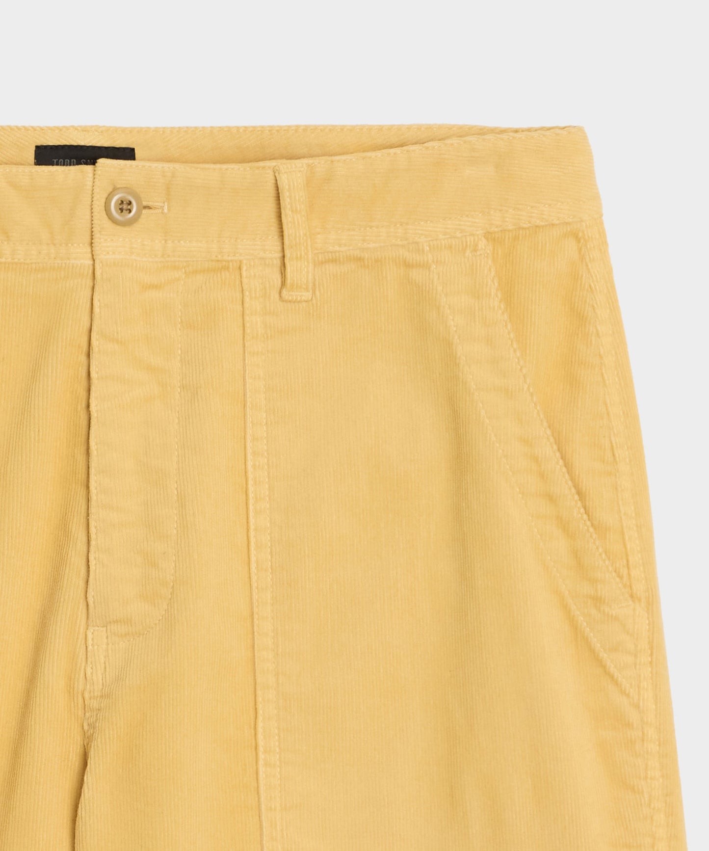 Todd Snyder 7" Corduroy Camp Short in Craspedia Craspedia