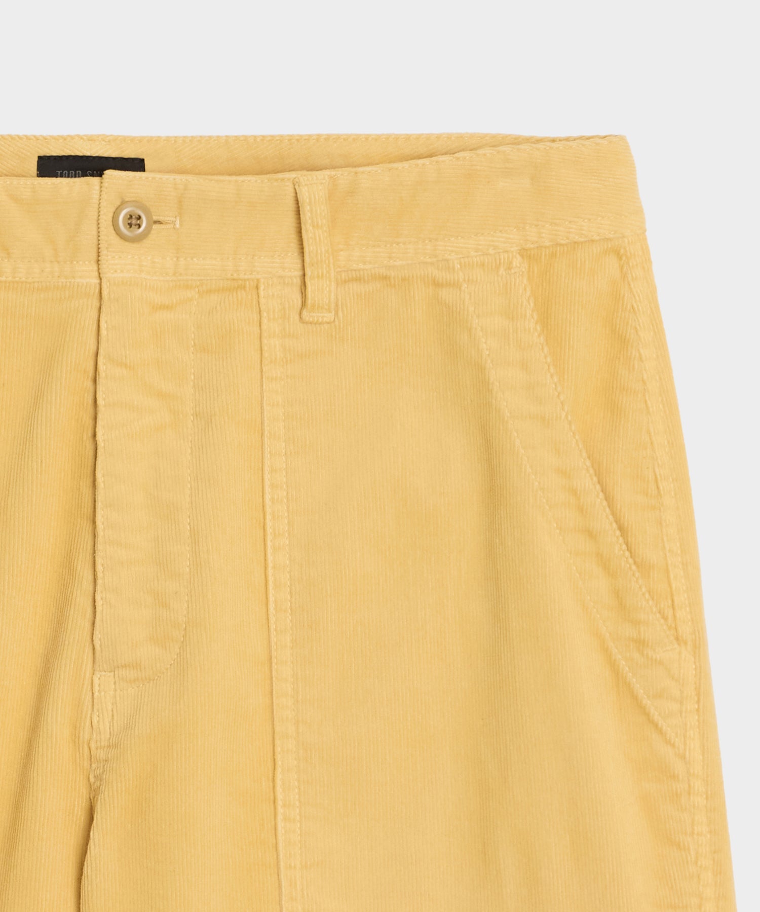 Todd Snyder 7" Corduroy Camp Short in Craspedia Craspedia