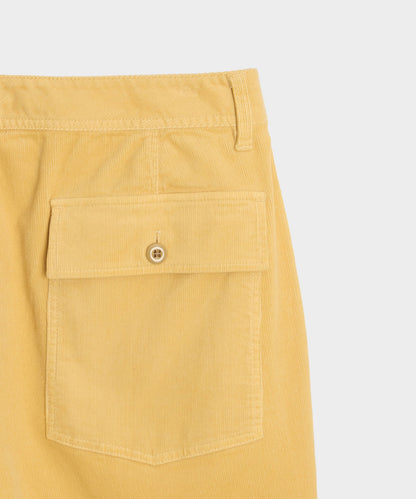 Todd Snyder 7" Corduroy Camp Short in Craspedia Craspedia