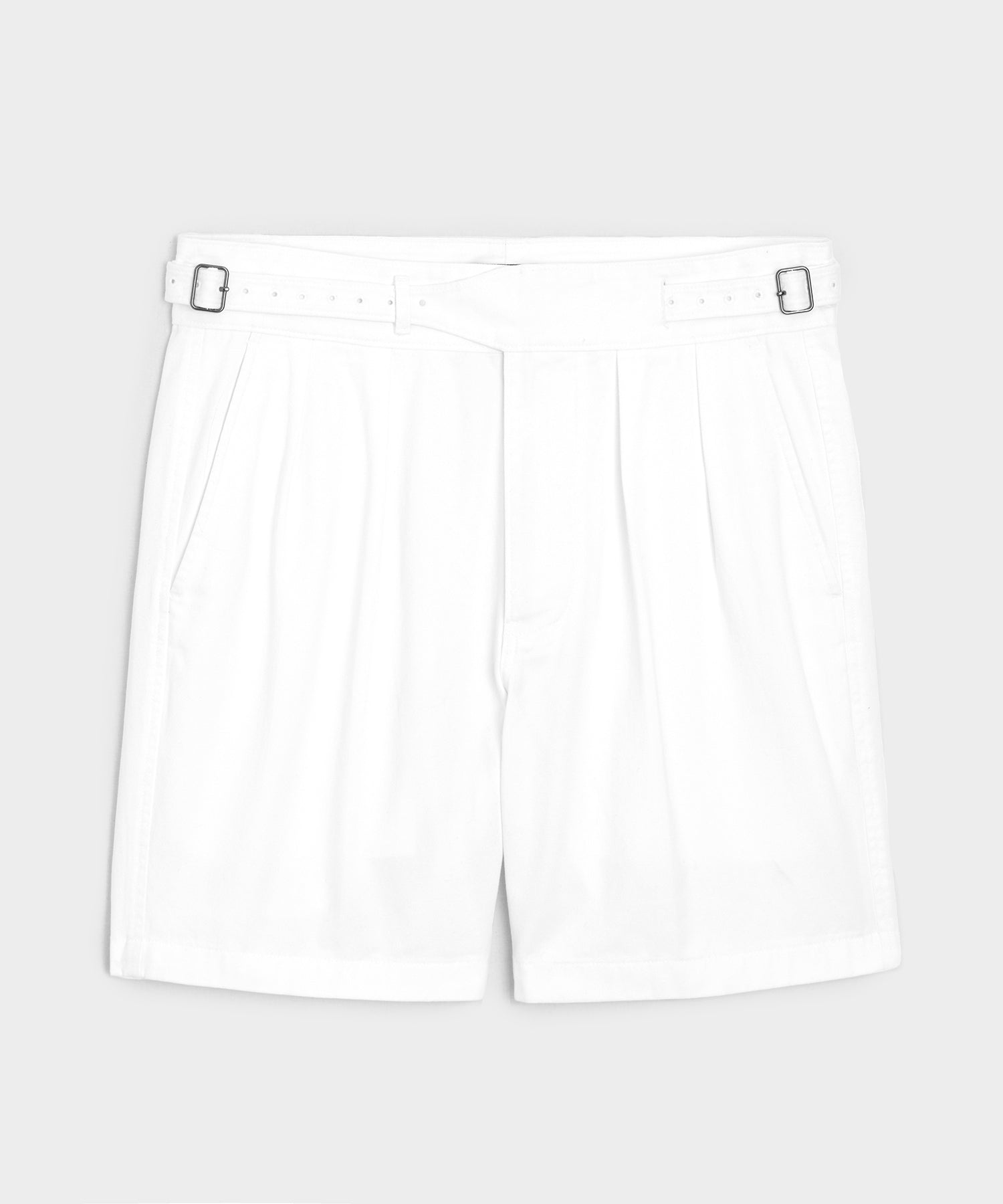 Todd Snyder 7" Cotton Gurkha Short in White White