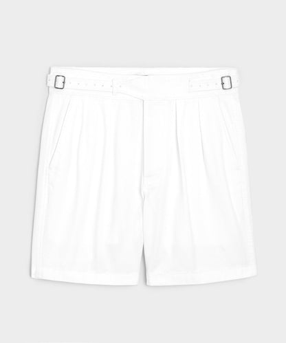 Todd Snyder 7" Cotton Gurkha Short in White White