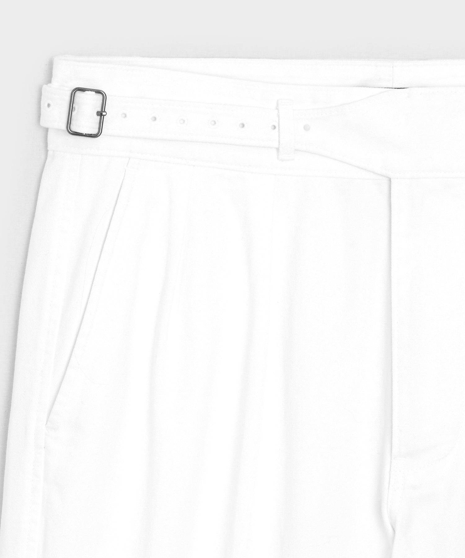 Todd Snyder 7" Cotton Gurkha Short in White White