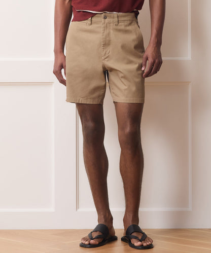 Todd Snyder 7" Favorite Chino Short in Khaki Khaki
