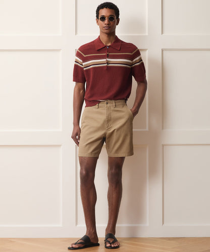 Todd Snyder 7" Favorite Chino Short in Khaki Khaki