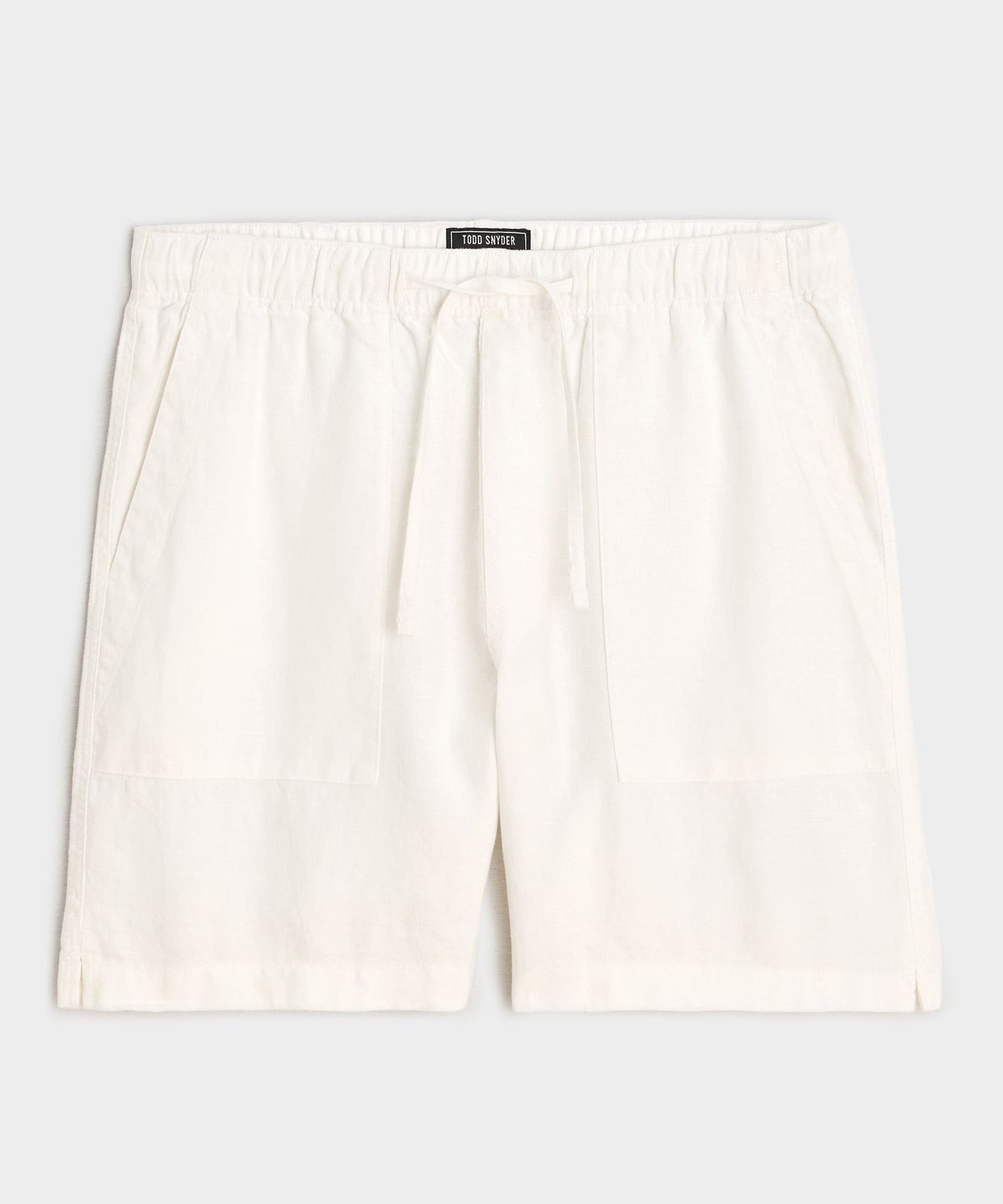 Todd Snyder 7" Linen Beach Short White