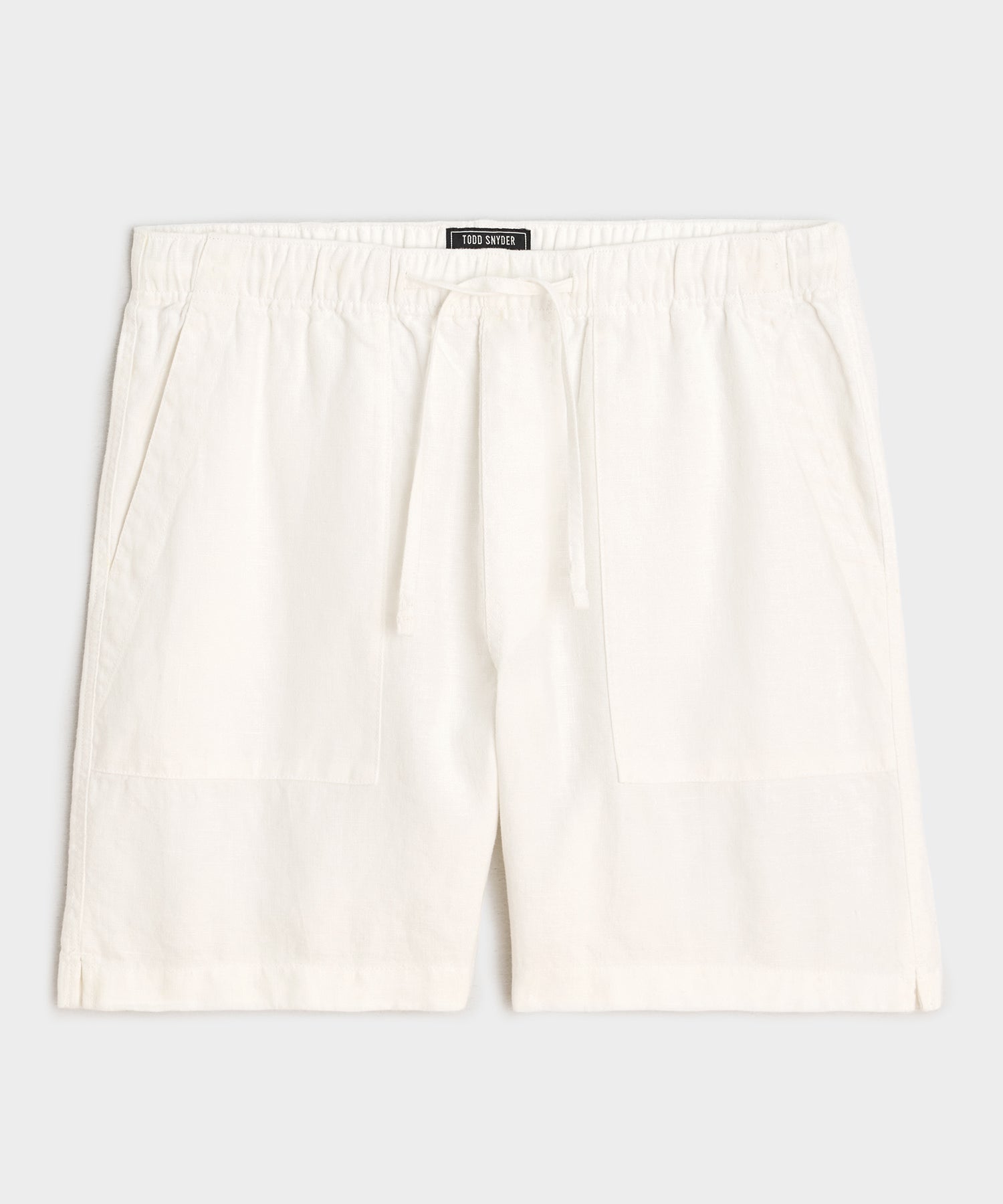 Todd Snyder 7" Linen Beach Short White