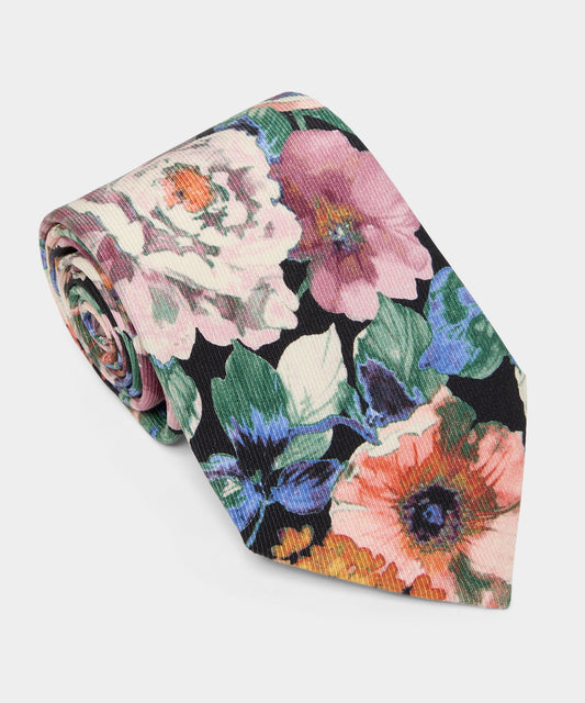 Todd Snyder 100% Silk Tie in Black Black