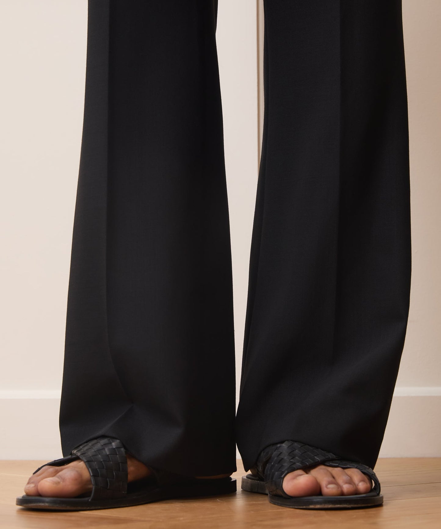 Todd Snyder Italian Wool Flare Trouser Black