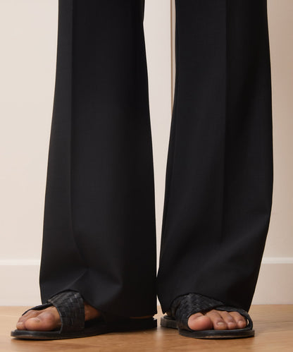 Todd Snyder Italian Wool Flare Trouser Black