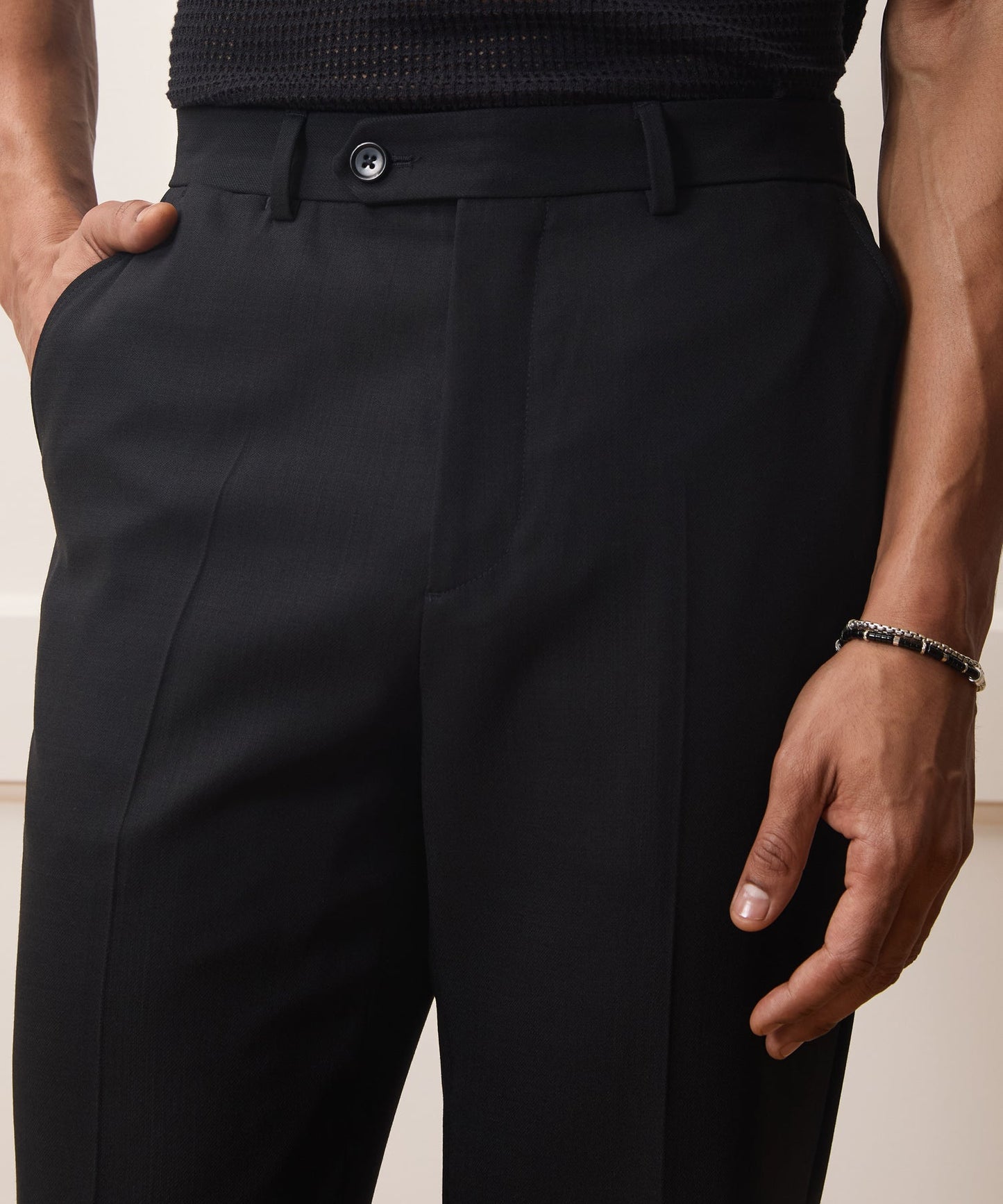 Todd Snyder Italian Wool Flare Trouser Black