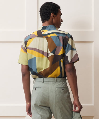 Todd Snyder Geometric Capri Shirt in Multi Geo Multi