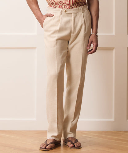 Todd Snyder Italian Linen-Cotton Madison Trouser in Birch Birch