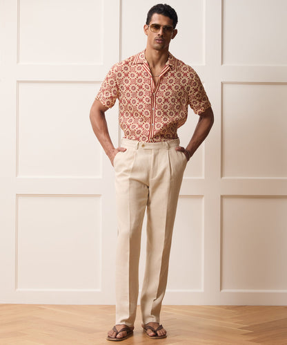 Todd Snyder Italian Linen-Cotton Madison Trouser in Birch Birch