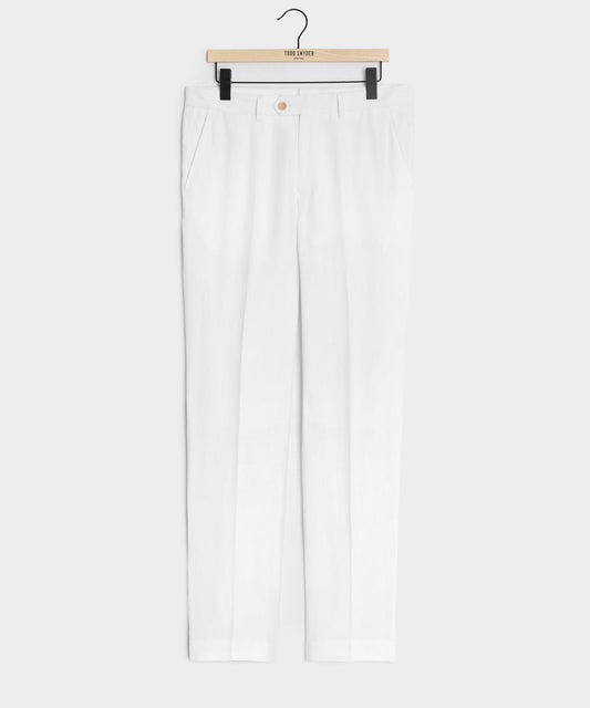 Todd Snyder Italian Linen Sutton Trouser in White White