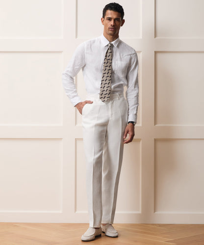 Todd Snyder Italian Linen Sutton Trouser in White White