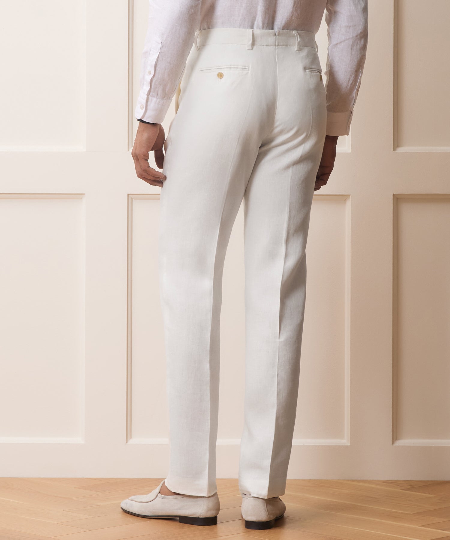 Todd Snyder Italian Linen Sutton Trouser in White White