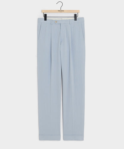 Todd Snyder Italian Seersucker Madison Trouser in Light Blue Light Blue