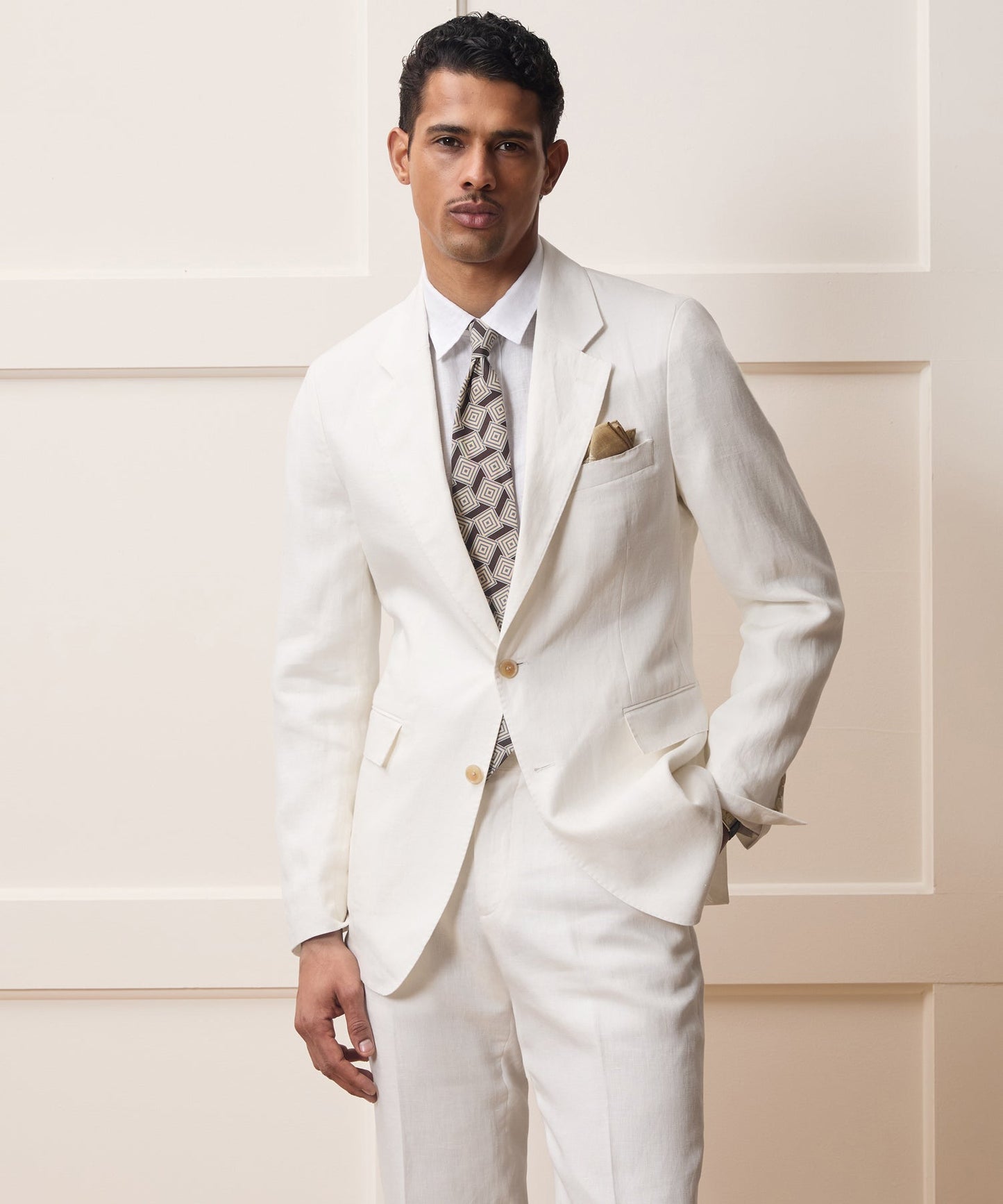 Todd Snyder Italian Linen Sutton Jacket in White White