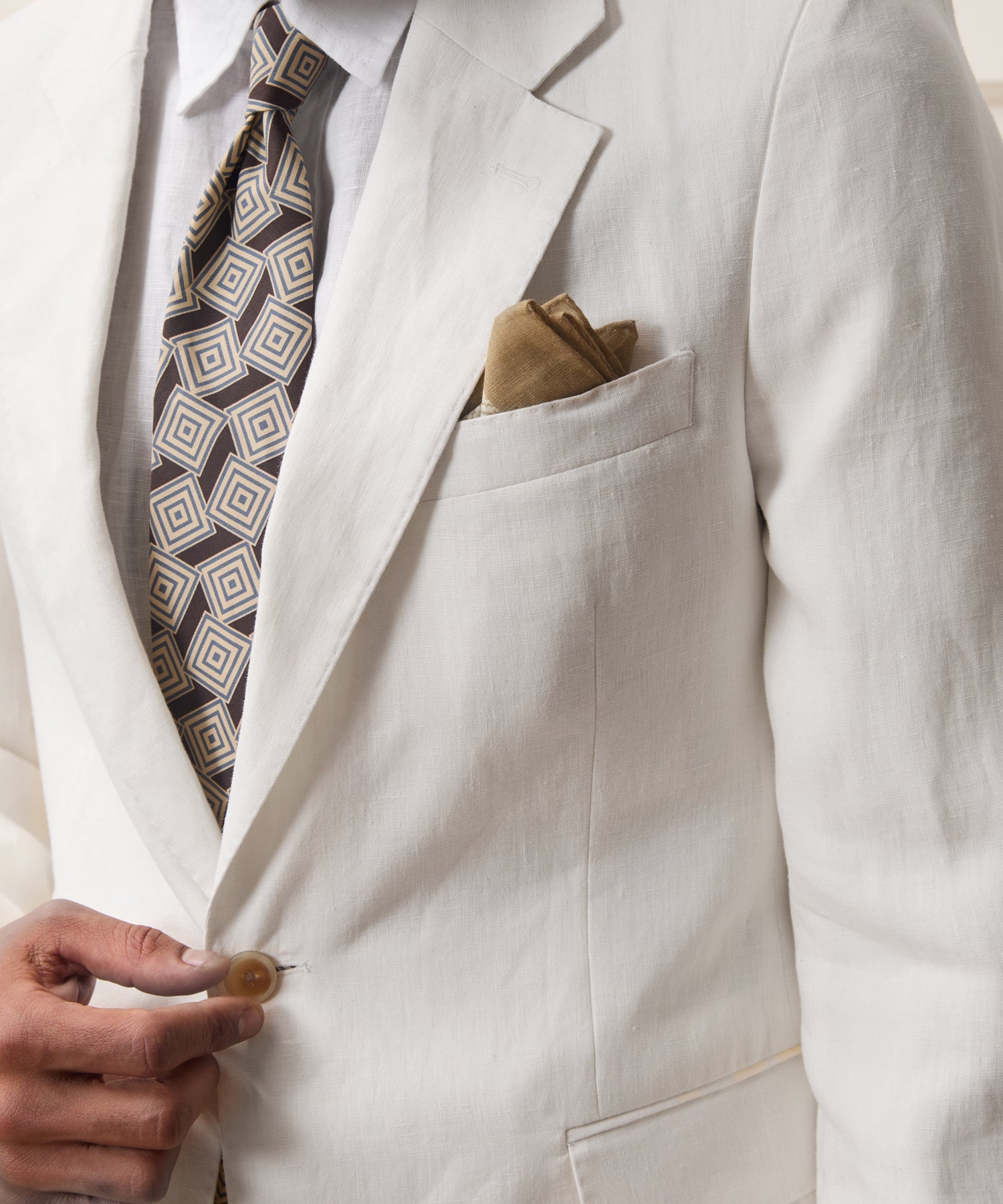 Todd Snyder Italian Linen Sutton Jacket in White White