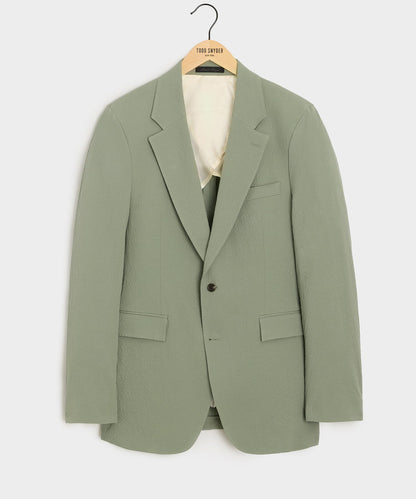 Todd Snyder Italian Seersucker Sutton Jacket in Seafoam Seafoam