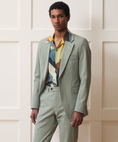 Todd Snyder Italian Seersucker Sutton Jacket in Seafoam Seafoam