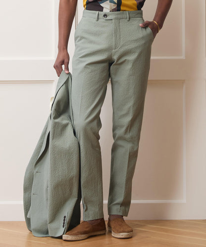 Todd Snyder Italian Seersucker Sutton Trouser in Seafoam Seafoam