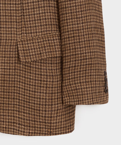 Todd Snyder Italian Linen Houndstooth Sport Coat in Brown Houndstooth Brown